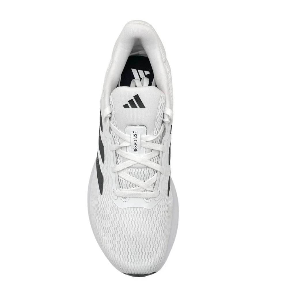 adidas‎ Mens Response Running Shoes Size 9.5 White-Black Lace up Sneakers IH6008